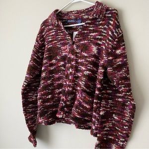 Wind River Confetti Zip-up Sweater Size Large Brand New with Tags